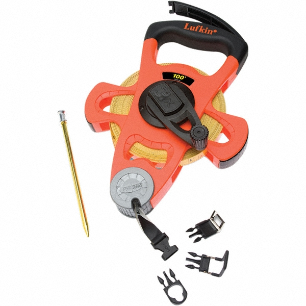 Lufkin 200' x 3/4" Yellow Fiberglass Blade Tape Measure 66698358