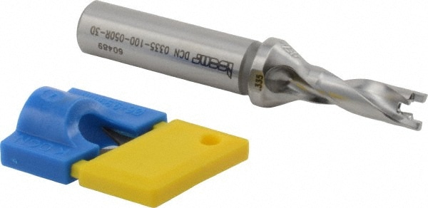 Iscar 3202775 Replaceable Tip Drill: 0.335 to 0.35 Drill Dia, 1.06" Max Depth, 0.5 Flatted Shank Image