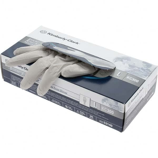 Disposable Gloves: Large, 3.5 mil Thick, Nitrile, Medical Grade