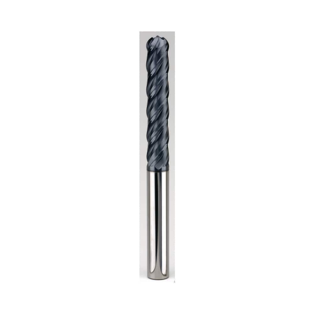SGS 70469 Ball End Mill: 1" Dia, 3" LOC, 4 Flute, Solid Carbide 