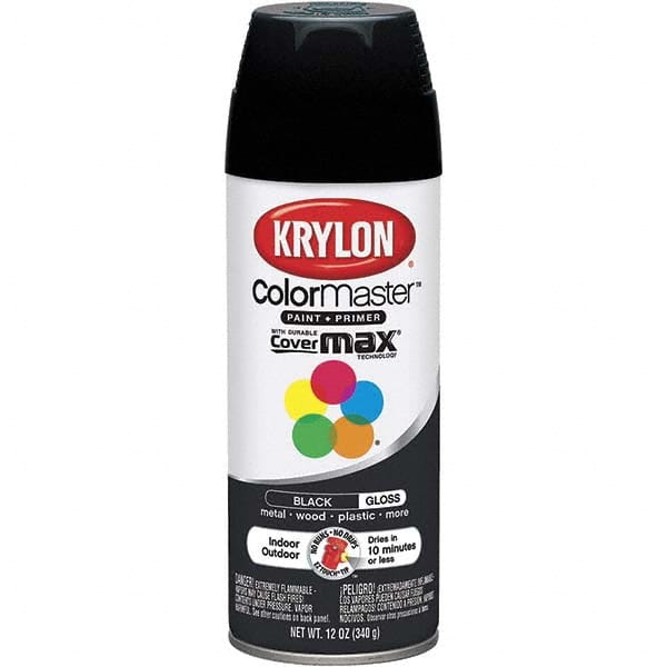 gloss black spray paint for plastic