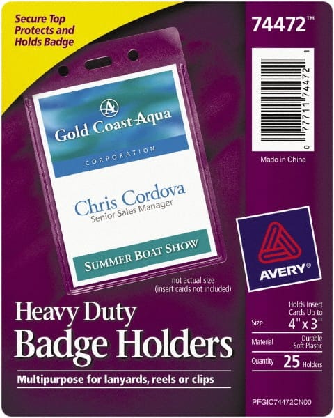 Clip-On Badge Holder
