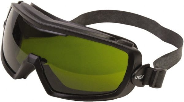 Safety Goggles: Anti-Fog, Green Polycarbonate Lenses