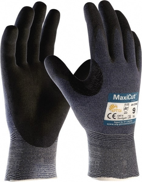 PRO-SAFE - General Purpose Work Gloves: Large, Nitrile-Coated Nitrile &  Nylon - 50585884 - MSC Industrial Supply