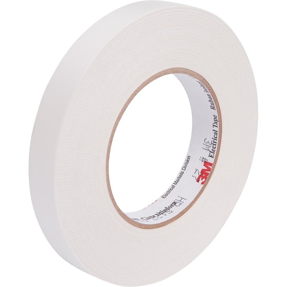 Electrical Tape: 1" Wide, 7 mil Thick, White