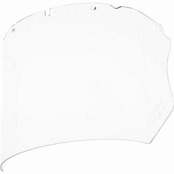 Face Shield Windows & Screens: Visor, Clear, 8" High, 0.098" Thick - Fits with Earmuffs, AS/NZS 1337 & EN 166 (MSA 1B 3)