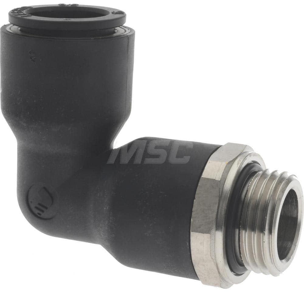 Legris 3199 16 21 Push-To-Connect Tube Fitting: 90 ° Male Elbow, 1/2" Thread Image