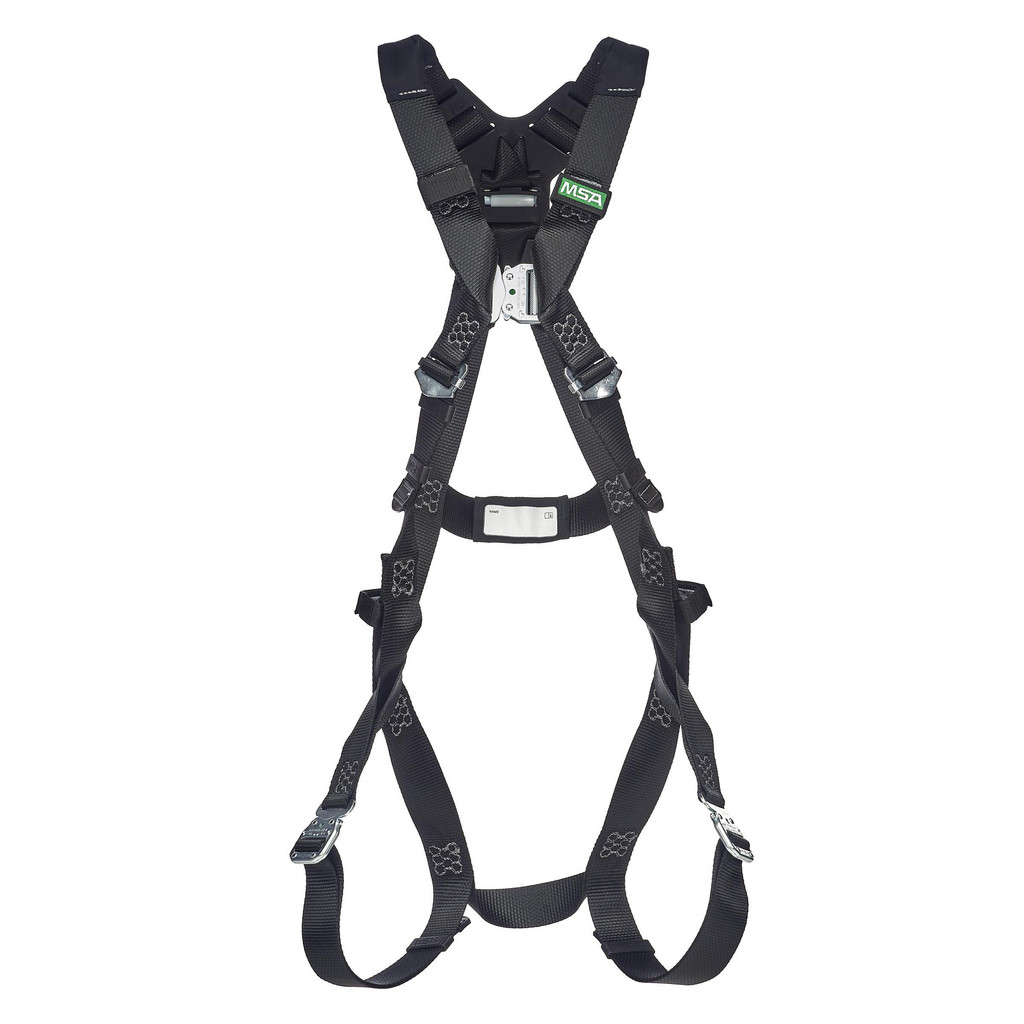 Fall Protection Harness Two D Rings MSA - Fall Protection Harnesses: 400.000 Lb, Arc Rated Style, Size ...