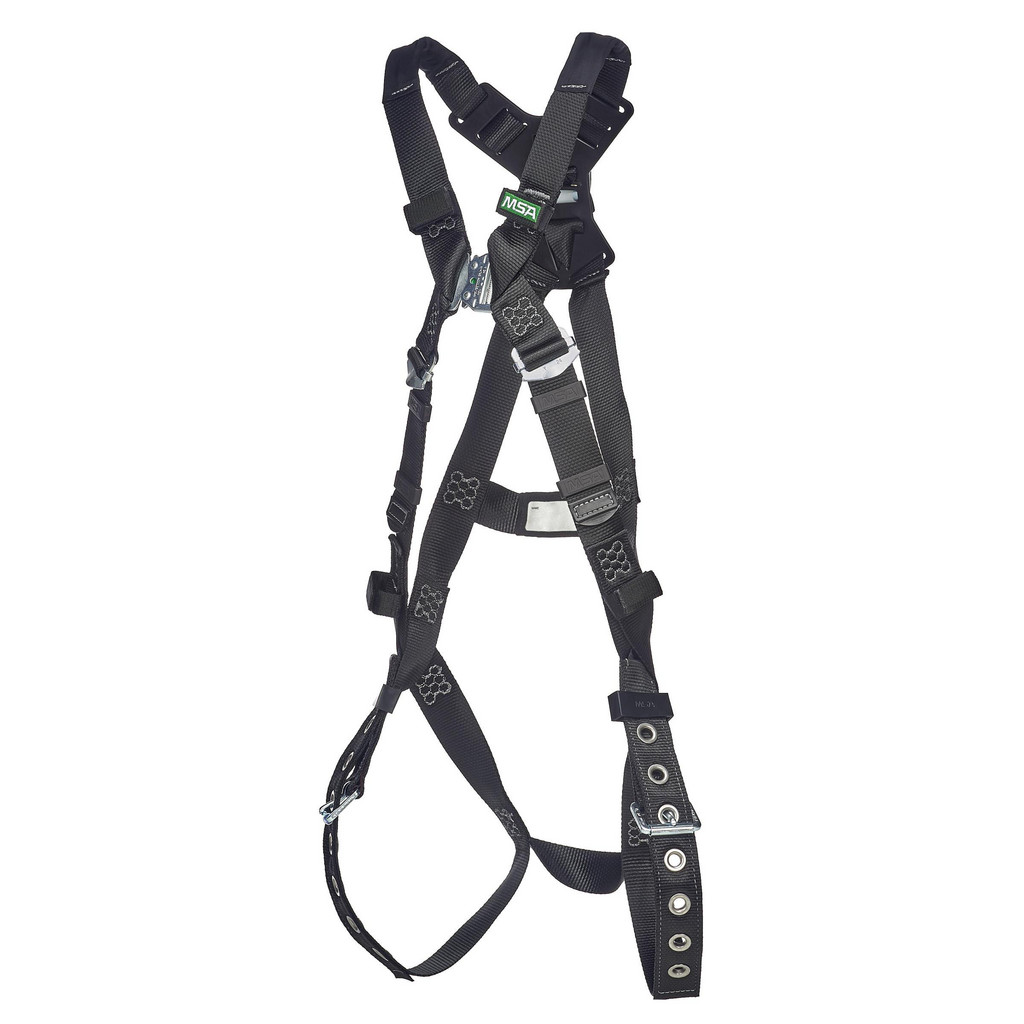 Revolver Fall Protection Harness MSA - Fall Protection Harnesses: 400.000 Lb, Arc Rated Style, Size X ...