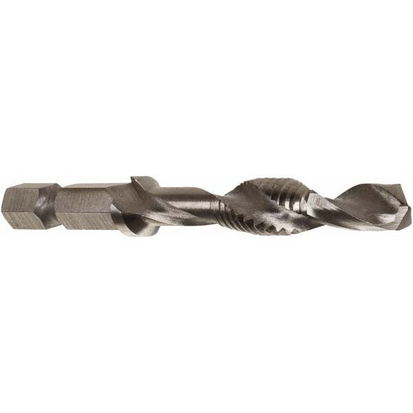 Combination Drill Tap: 5/16-18, 2B, 3 Flutes, High Speed Steel