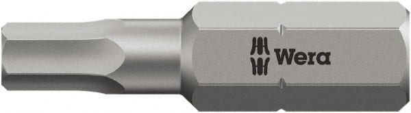 Wera 74612 Hex 5/32" Insert Bit With 1/4" Drive Pack Of 2 