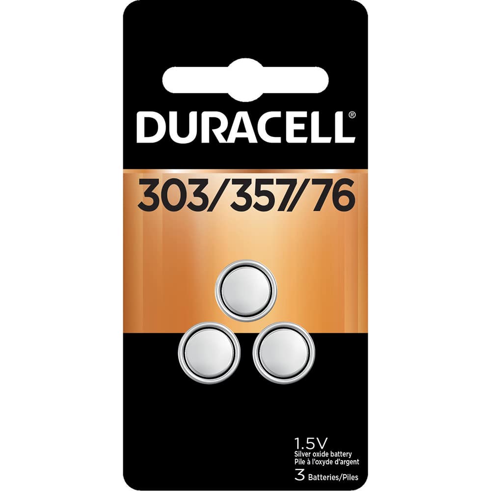 Duracell 41333661292 Button & Coin Cell Battery: Size 303 & 357, Silver Oxide 