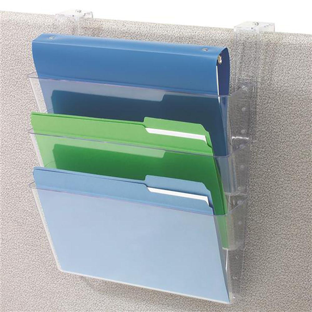 Deflecto 13" Wide x 4" Deep x 20" High, 3 Compartments, Plastic