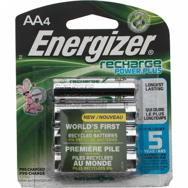 Energizer Piles Rechargeables AA, Recharge Power Plus, Lot de 8 en