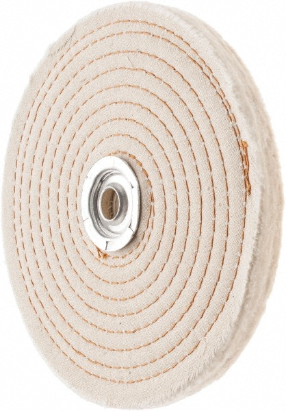 Value Collection 753592502 Unmounted Polishing Wheel Buffing Wheel: 6" Dia, 1/2" Thick, 1" Arbor Hole Dia Image