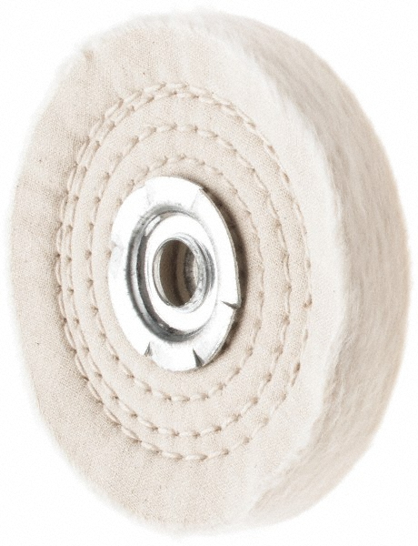 thumbnail image 2 of KING Lot Of 2 X 4 Inch Buffing Wheels For Polishing | 1/2 Inch Arbor | Made In China 2 of 6