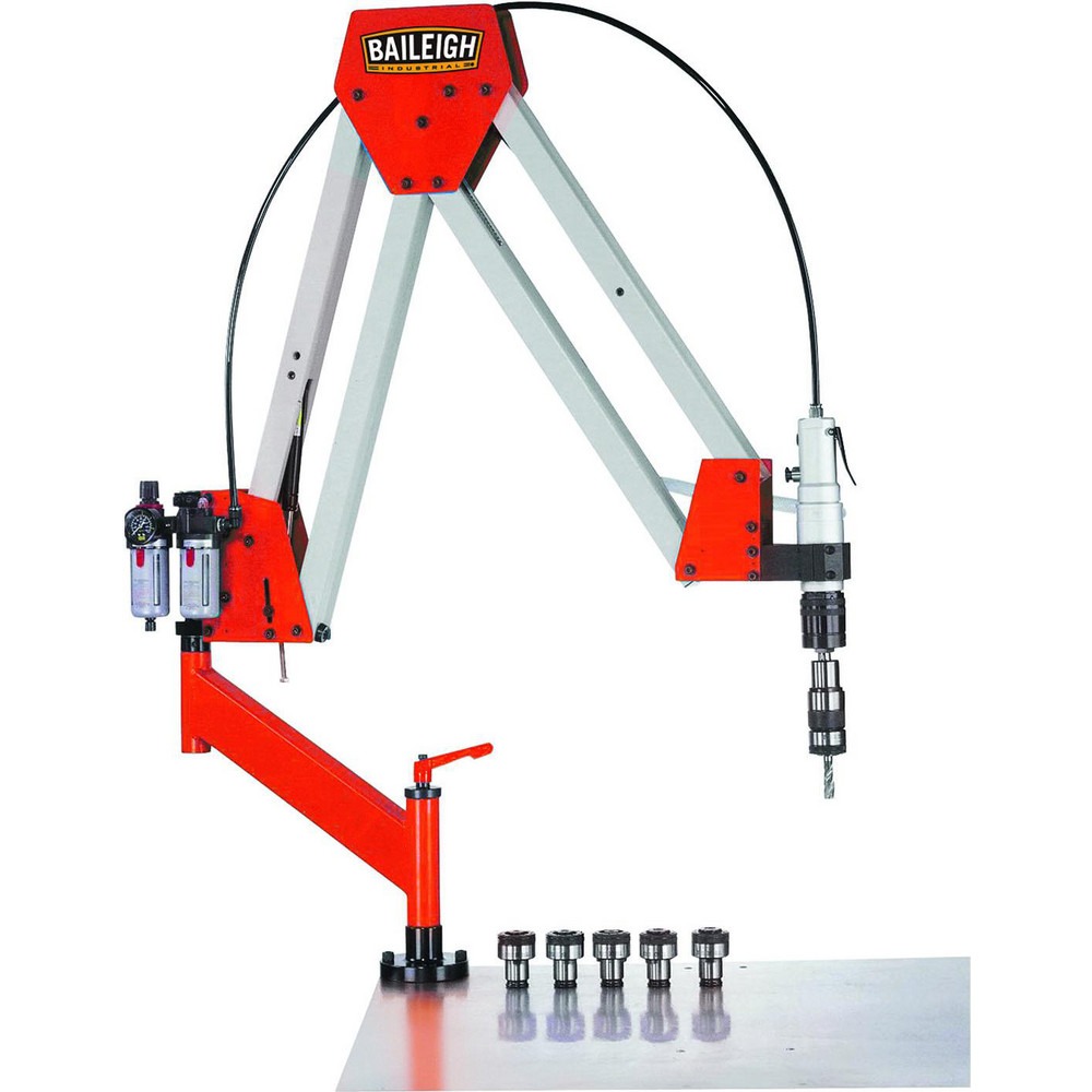 Pneumatic Tapping Arm: 74" Arm Reach, 1" Max Aluminum, 1" Max Steel, 220.00 RPM - 118.0000 ft-lb Torque