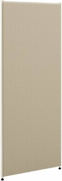 Fabric Panel Partition: 60" OAW, 60" OAH, Gray