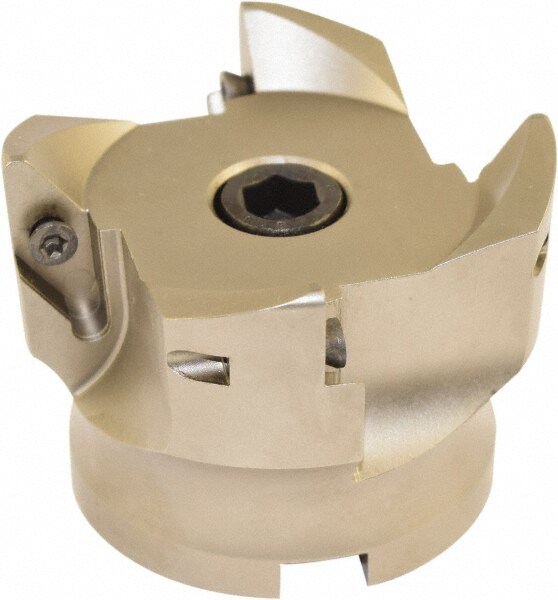 80mm Cut Diam, 27mm Arbor Hole Diam, Indexable Square-Shoulder Face Mill