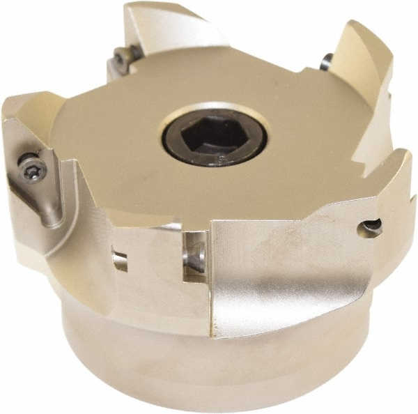100mm Cut Diam, 32mm Arbor Hole Diam, Indexable Square-Shoulder Face Mill