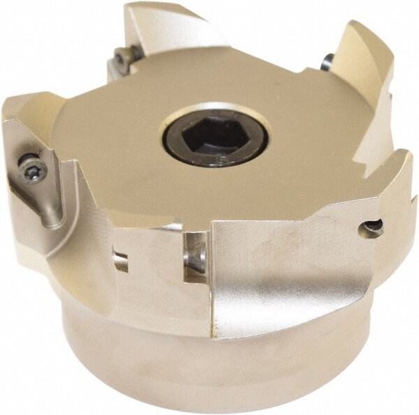 80mm Cut Diam, 27mm Arbor Hole Diam, Indexable Square-Shoulder Face Mill