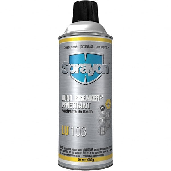 Sprayon. SC0103LQ0 Rust Solvent & Penetrant: 14 oz Can 