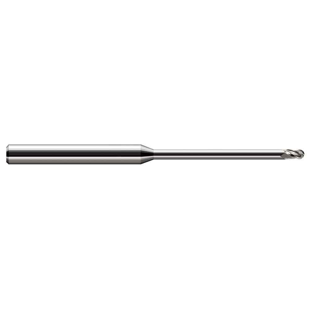 Harvey Tool 49293 Ball End Mill: 0.093" Dia, 0.139" LOC, 3 Flute, Solid Carbide Image