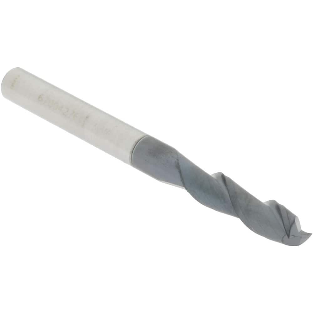 Accupro 12176999 Square End Mill: 3/16 Dia, 5/8 LOC, 3/16 Shank Dia, 2 OAL, 2 Flutes, Solid Carbide 