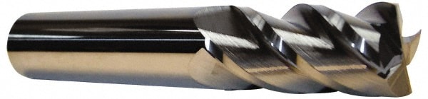 Accupro 12177090 Square End Mill: 9/16 Dia, 1-1/4 LOC, 9/16 Shank Dia, 3-1/2 OAL, 4 Flutes, Solid Carbide 