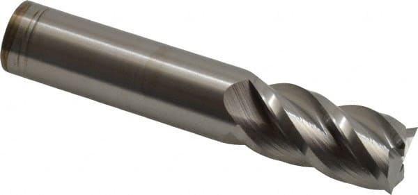 Accupro 12177094 Square End Mill: 3/4 Dia, 1-1/2 LOC, 3/4 Shank Dia, 4 OAL, 4 Flutes, Solid Carbide 