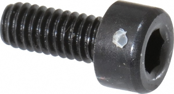 Holo-Krome 76656 Hex Head Cap Screw: M2.5 x 0.45 x 6 mm, Grade 12.9 Alloy Steel, Black Oxide Finish Image