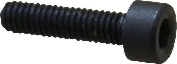 Holo-Krome 76660 Hex Head Cap Screw: M2.5 x 0.45 x 10 mm, Grade 12.9 Alloy Steel, Black Oxide Finish Image