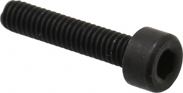 Holo-Krome 76662 Hex Head Cap Screw: M2.5 x 0.45 x 12 mm, Grade 12.9 Alloy Steel, Black Oxide Finish Image