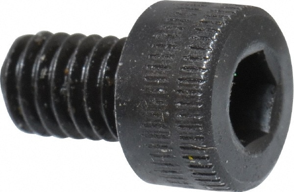 Holo-Krome 76052 Hex Head Cap Screw: M4 x 0.70 x 6 mm, Grade 12.9 Alloy Steel, Black Oxide Finish Image