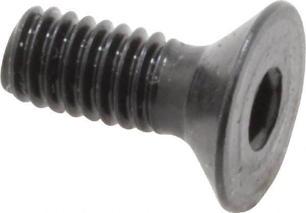 Holo-Krome 87028 Flat Socket Cap Screw: Grade 12.9 Alloy Steel, Black Oxide Finish Image