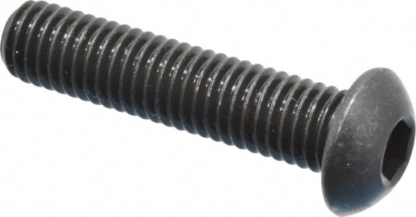 Holo-Krome 86050 M8x1.25 35mm Length Under Head Hex Socket Drive Button Socket Cap Screw Image