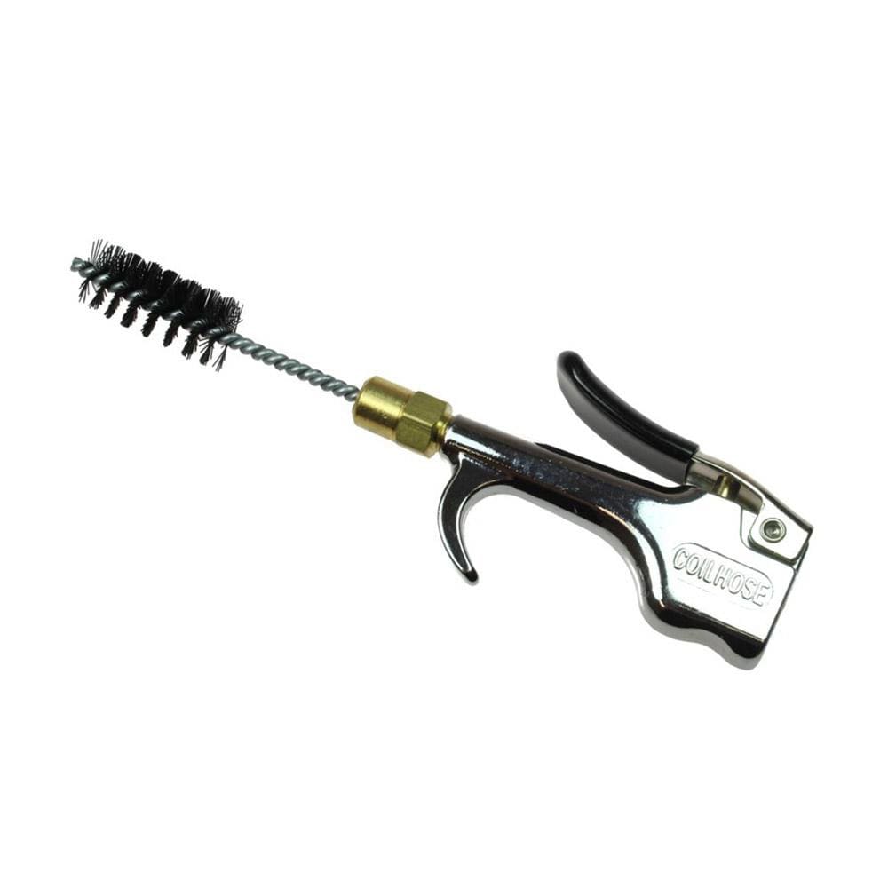 Coilhose Pneumatics 802 Air Blow Gun: Brush Tip, Thumb Lever Image