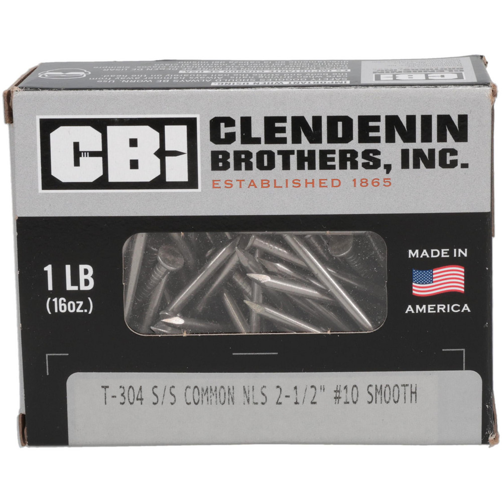 8D, 10 Gauge, 2-1/2" OAL Common Nails
