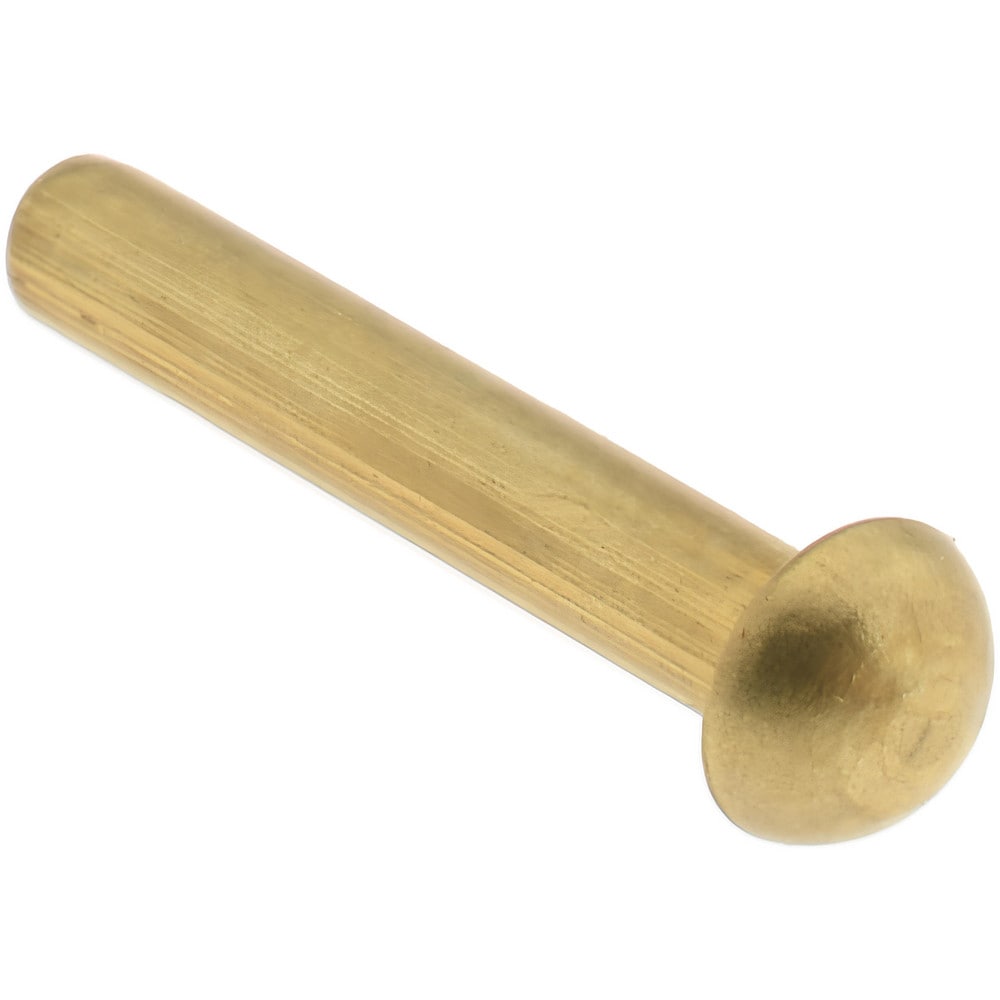 MSC 1/4 inch Body Diam, Round Copper Solid Rivet