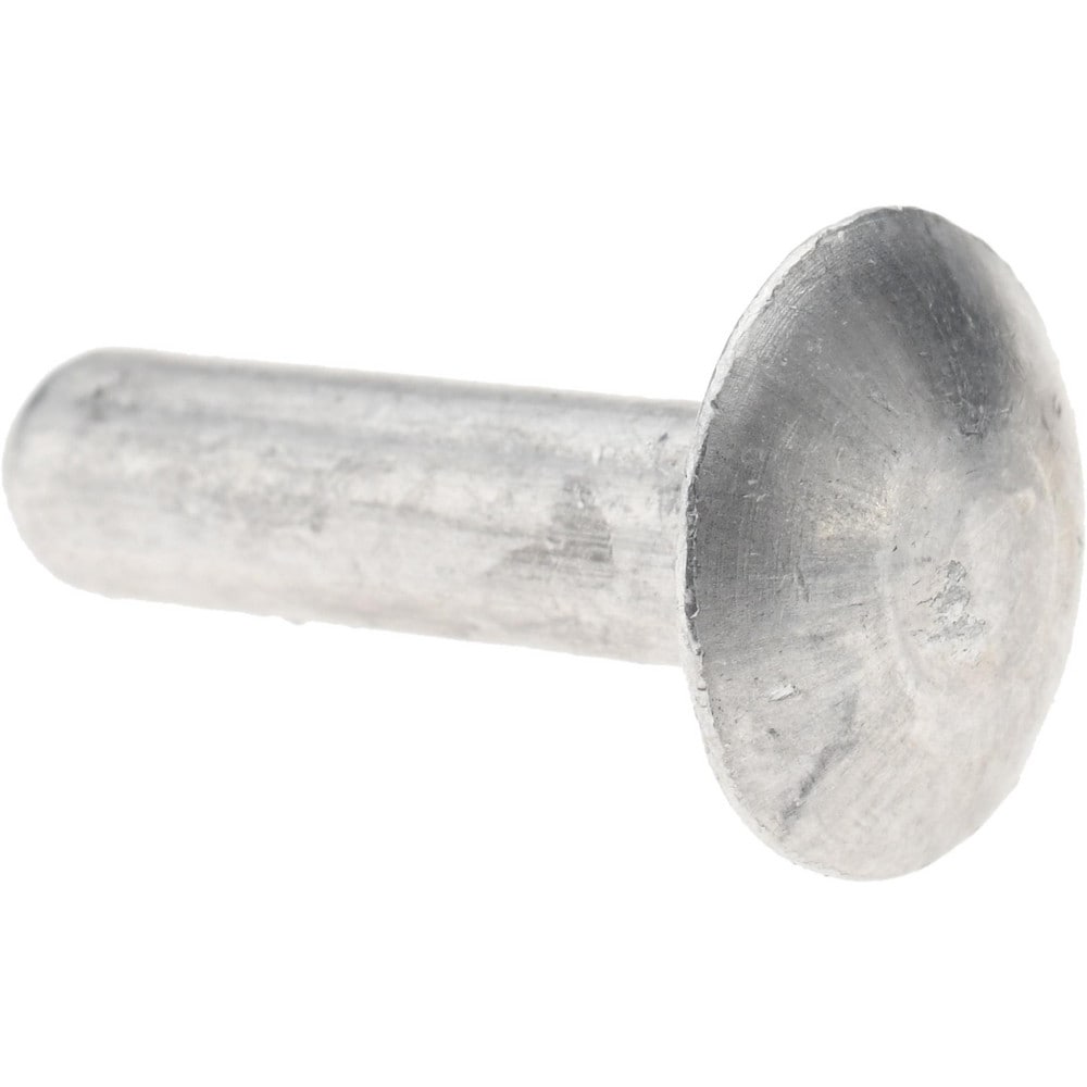 1/4" Body Diam, Brazier Aluminum Solid Rivet