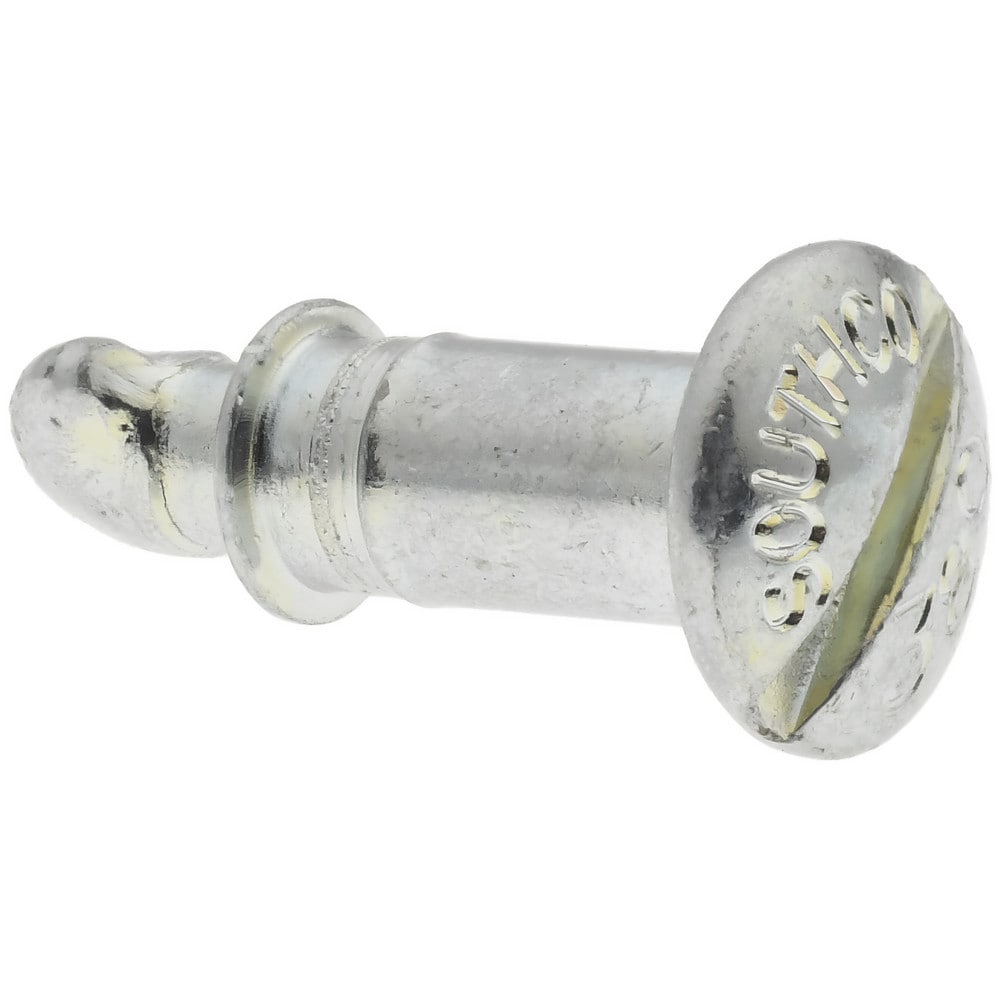 0.4070" Long, Slotted Drive, Oval Head, Steel Quarter Turn Stud