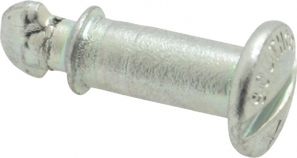 0.4670" Long, Slotted Drive, Oval Head, Steel Quarter Turn Stud