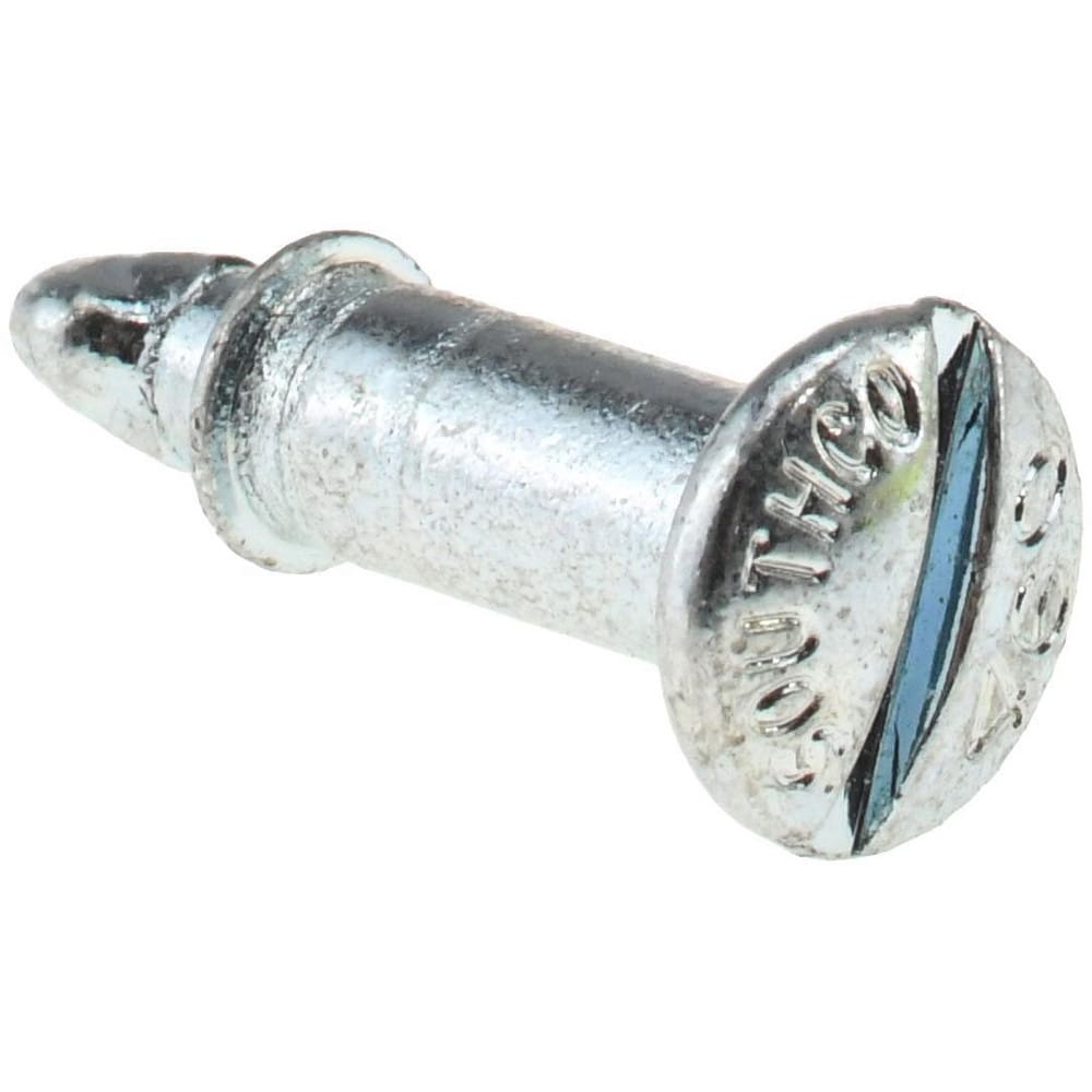 0.4870" Long, Slotted Drive, Oval Head, Steel Quarter Turn Stud