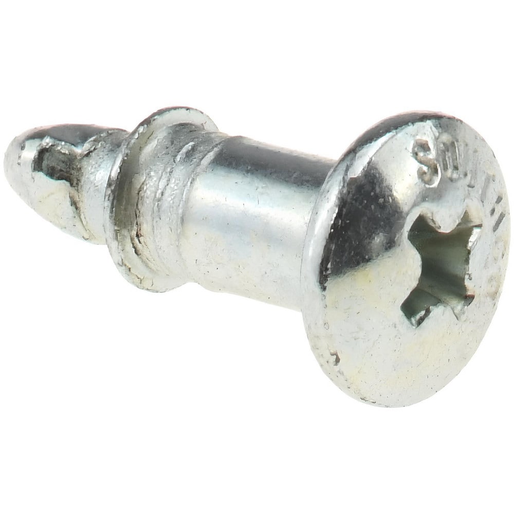 0.3670" Long, Phillips Drive, Oval Head, Steel Quarter Turn Stud