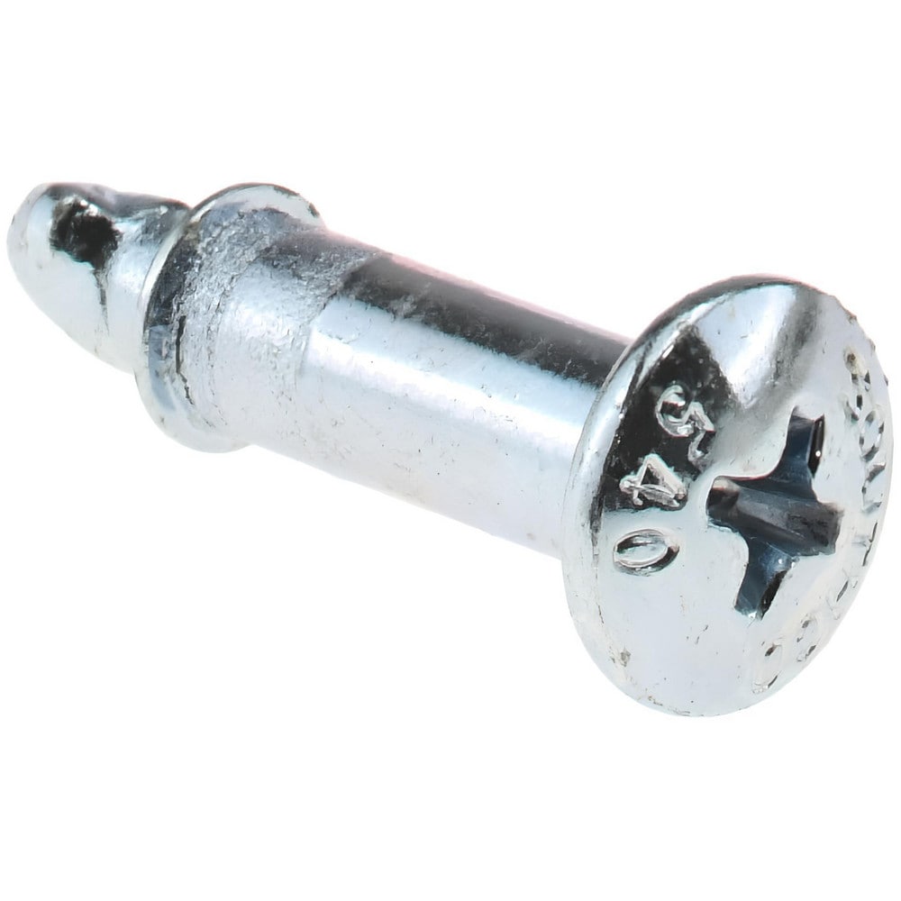 0.5670" Long, Phillips Drive, Oval Head, Steel Quarter Turn Stud