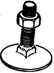 1/4-20, 2-1/2" OAL, 31/32" Head Diam, Steel Elevator Bolt