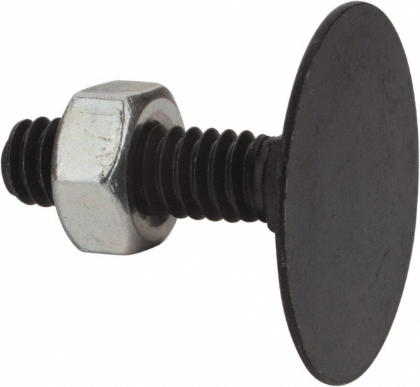 1/4-20, 1" OAL, 31/32" Head Diam, Steel Elevator Bolt
