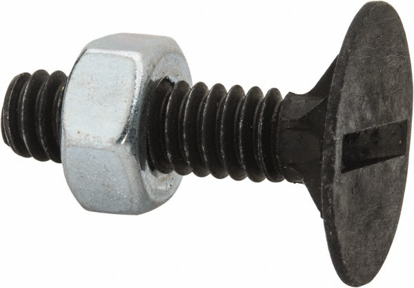 Value Collection BOEC34100wHex 1/4-20, 1" Overall Length, 23/32" Head Diam, Steel Elevator Bolt Image