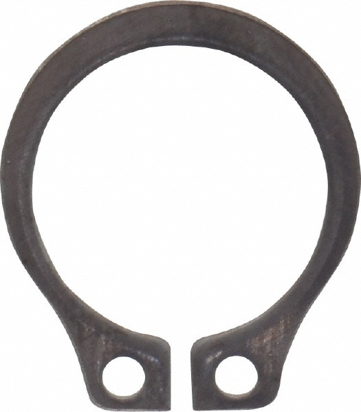 Rotor Clip 3/8" Shaft Diam, 0.352" Groove Diam, Stainless Steel