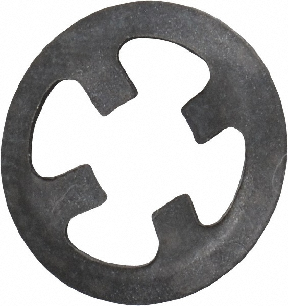 Rotor Clip 5/32" Shaft Diam, Steel External Self Locking Retaining